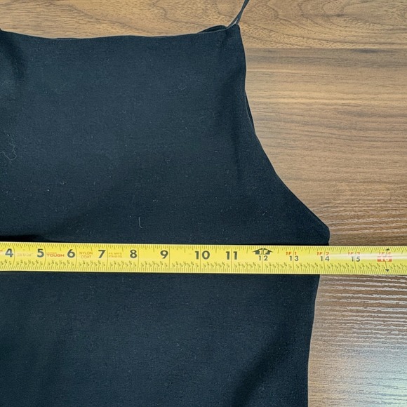 Zara Black Sleeveless Halter Neck Midi Bodycon Dress Stretch Womens Medium - Picture 8 of 13